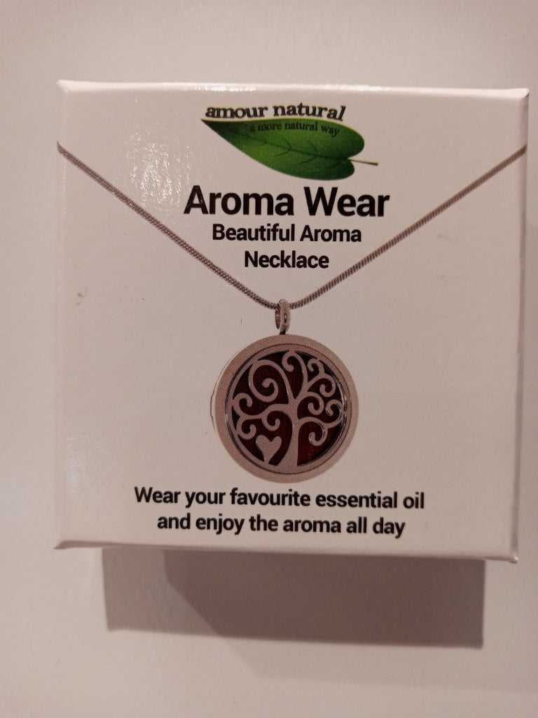 Aroma Wear Pendant Necklace - Heart & Tree - Penny Brohn Shop