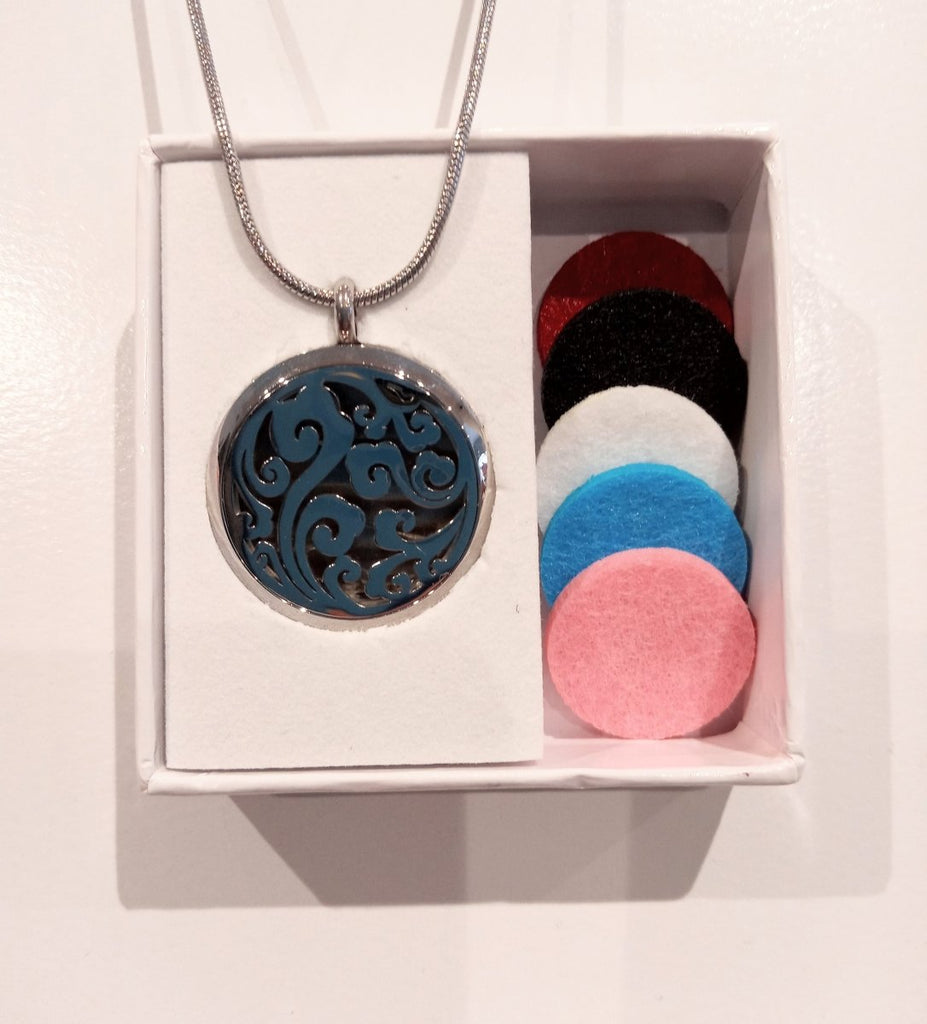 Aroma Wear Pendant Necklace - Swirl - Penny Brohn Shop