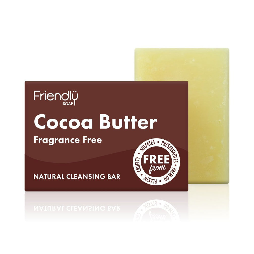 Friendly Soap - Cocoa Butter Fragrance Free 95g - Penny Brohn Shop