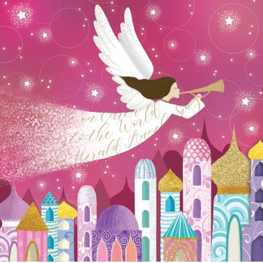 Penny Brohn UK 2022 Christmas Cards 'Calling Angel' (pack of 10) - Penny Brohn Shop