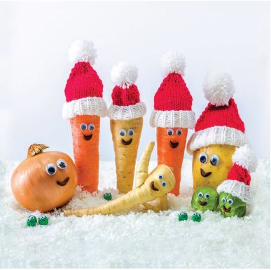 Penny Brohn UK 2022 Christmas Cards 'Festive Veggies' (pack of 10) - Penny Brohn Shop