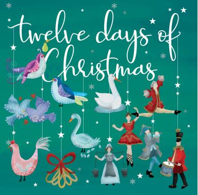 Penny Brohn UK 2022 Christmas Cards 'Twelve Days of Christmas' (pack of 10) - Penny Brohn Shop