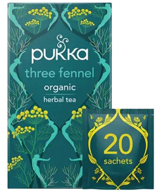 Pukka Three Fennel Organic Tea - 20 bags - Penny Brohn Shop